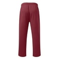 thumbnail image 6 of CAMERIARIO Men's Solid Color Sport Loose Casual Pants, Size S-4XL, Big&Tall Red, 6 of 6