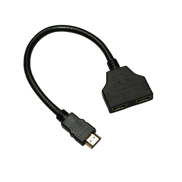 aflevere Skinne rookie New Hdmi Cable Splitter Cable 1 Male To Dual Hdmi 2 Female Y Splitter  Adapter - Walmart.com