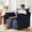 Blue, variant on JULY'S SONG 24.5" Deep Seat Accent Chair, Modern Sofa Chairs in Living Room, Upholstered Oversized Chair with Detachable Cover & Removable Backrest, Terracotta
