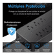 thumbnail image 3 of Regleta Cargador Multicontactos Con 8 Salidas 3 Usb 1 Tipo C Negro, 3 of 5