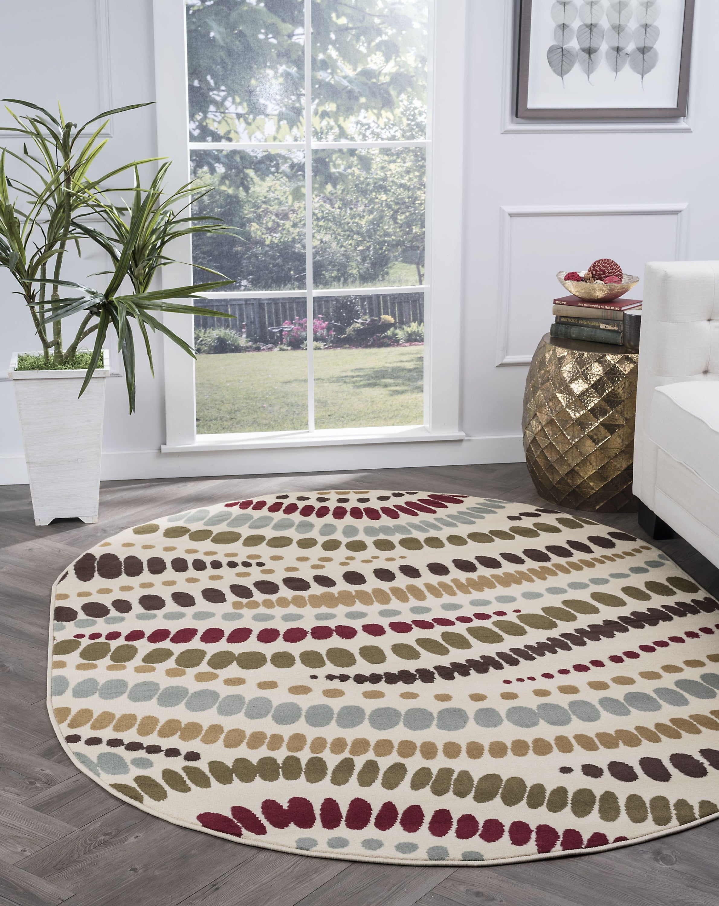 Bliss Rugs Allison Contemporary Indoor Oval Area Rug
