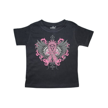 

Inktastic Breast Cancer Cool Wings Gift Toddler Boy or Toddler Girl T-Shirt