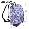 thumbnail image 2 of Yiaed Skull star crystal Print Laptop Backpack for Women Slim Computer Bag Work Travel College Backpack Purse Fits 14 Inch Notebook, 2 of 4