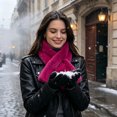 thumbnail image 3 of Eonox Women Faux Fur Scarf, Short Faux Fur Collar Scarves, Soft & Not Bulky, Perfect for Wearing at Home or Going Out, Best Gift for Mom Grandma, 3 of 8