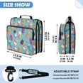 thumbnail image 3 of Zipper Binder with Shoulder Strap 2 inch 3 Ring Waterproof File Folder Organizer Bag 500 Sheet Cute Various Colors Popsicles, 3 of 8