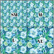 Printed Adhesive Vinyl Preppy Beach M Pattern Permanent Adhesive (Medium Scale)