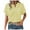 Yellow, variant on Womens 2025 Short Sleeve T-shirt Fashion Blouse Summer Top Shirt Loose Fit Vacation Casual Tops
