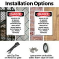 thumbnail image 3 of (2 Pack) House Is Fed By Backup Generator OSHA Danger Sign 12 Inch X 18 Inch Indoor / Outdoor Rust-Free Aluminum Metal Signs for Workplace, Workshop, and Construction Site, Made in the, 3 of 8
