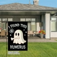 thumbnail image 3 of AMHNF I Found This Humerus Ghost Linen Garden Flag for Halloween Home Outdoor Garden Yard Decor 12x18 inch, 3 of 5