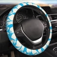 thumbnail image 4 of XMXT Abstract White Executive Steering Wheel Cover, Elastic Non-Slip Universal Fit Car Decor Accessories Protector for Auto SUV Trucks, 4 of 8