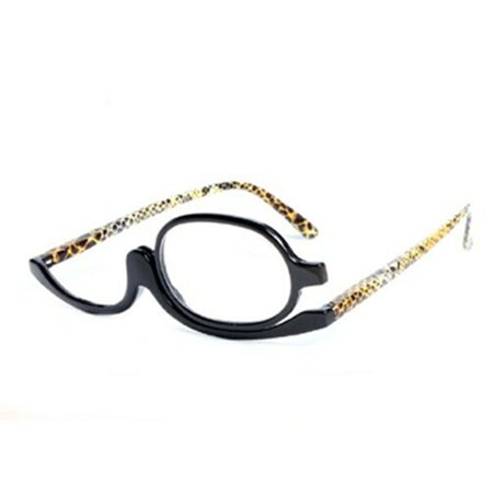 +1.50~+4.0 Diopter Portable +1.00~+4.0 Diopter Woman Eyewear Magnifying Glasses Rotating Makeup Reading Glasses Folding Eyeglasses Cosmetic Glasses STRENGTH 3.50