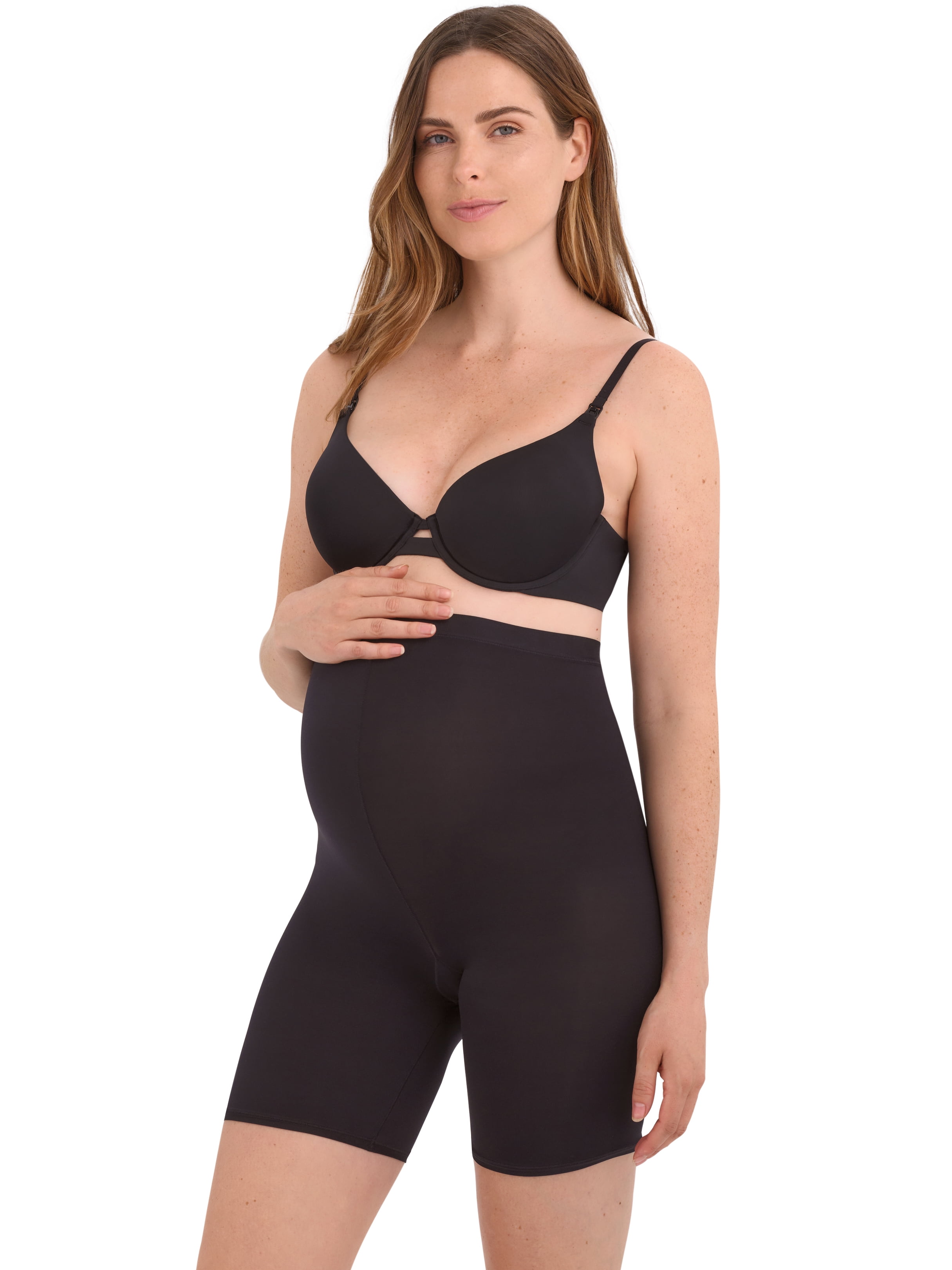 Joyspun Women's Maternity Over the Belly Stretch Boyshort, Sizes S-XXXL