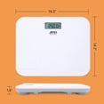thumbnail image 4 of Báscula digital A&D Medical UC-356BLE, báscula de baño con Bluetooth, plataforma ultra ancha y pantalla grande, sincronizable con la app A&D, 249 kg (550 lb), pilas incluidas, compatible con FSA/HSA,, 4 of 5