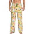 thumbnail image 2 of Lsque Summer Animals Print Men's Pajama Pants, Lounge Pant - Comfortable Home Wear,Elastic Waistband, Stylish Design-XX-Large, 2 of 9
