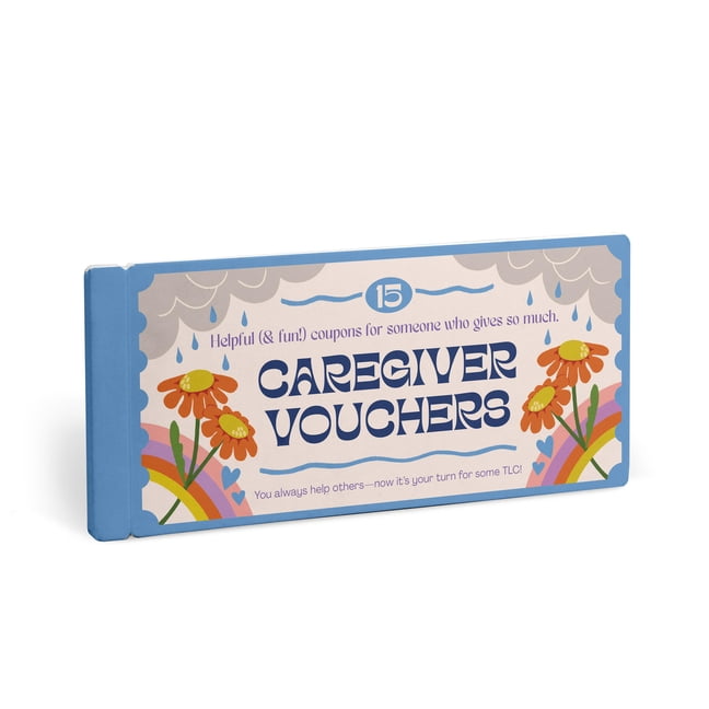 Em & Friends Vouchers Care Giver Vouchers, Unique Caregiver Gift Coupon Book, 15 Perforated Vouchers, (Hardcover)