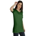 thumbnail image 2 of Inkmeso Plain Basic Tshirt Long Length Tee Short Sleeve Workout Top For Women, 2 of 9
