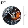 thumbnail image 2 of 12 Inch Wall Clock Battery Operated Silent Clock Decorative for Office, Kitchen, Outdoor, Living Room，Ghost Eyes Devil Or Monster Eye Halloween Creative, 2 of 4