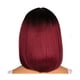 thumbnail image 4 of Peluca bobo de corte medio teñido europeo y americano para mujer, pelo corto y liso, degradado negro, 4 of 5