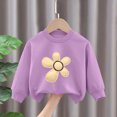 thumbnail image 3 of Mnyotv Toddler Girl Clothes 2 Piece Little Girls Flower Fall Outfits Long Sleeve Sweatshirts Casual Pants Set Size 5-6 Years, 3 of 6