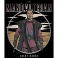 thumbnail image 2 of Boy's Star Wars: The Mandalorian Greef Karga Portrait  Graphic Tee Black Large, 2 of 5