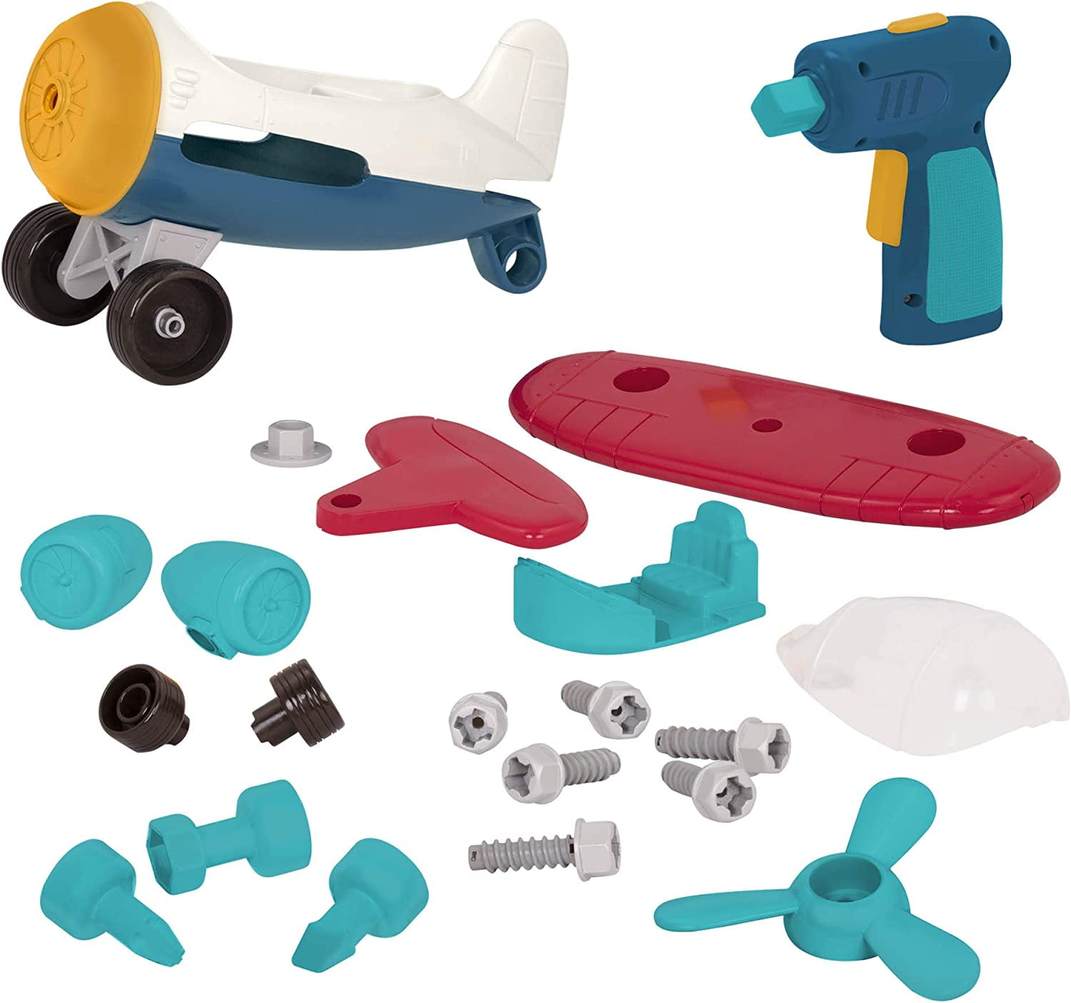 wonder wheels by battat take apart airplane toy airplane with