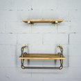 thumbnail image 1 of Austin Farmhouse Industrial 24" & 27" Wide 2-Piece Multi-Purpose Wall Shelf Rack, 1 of 2