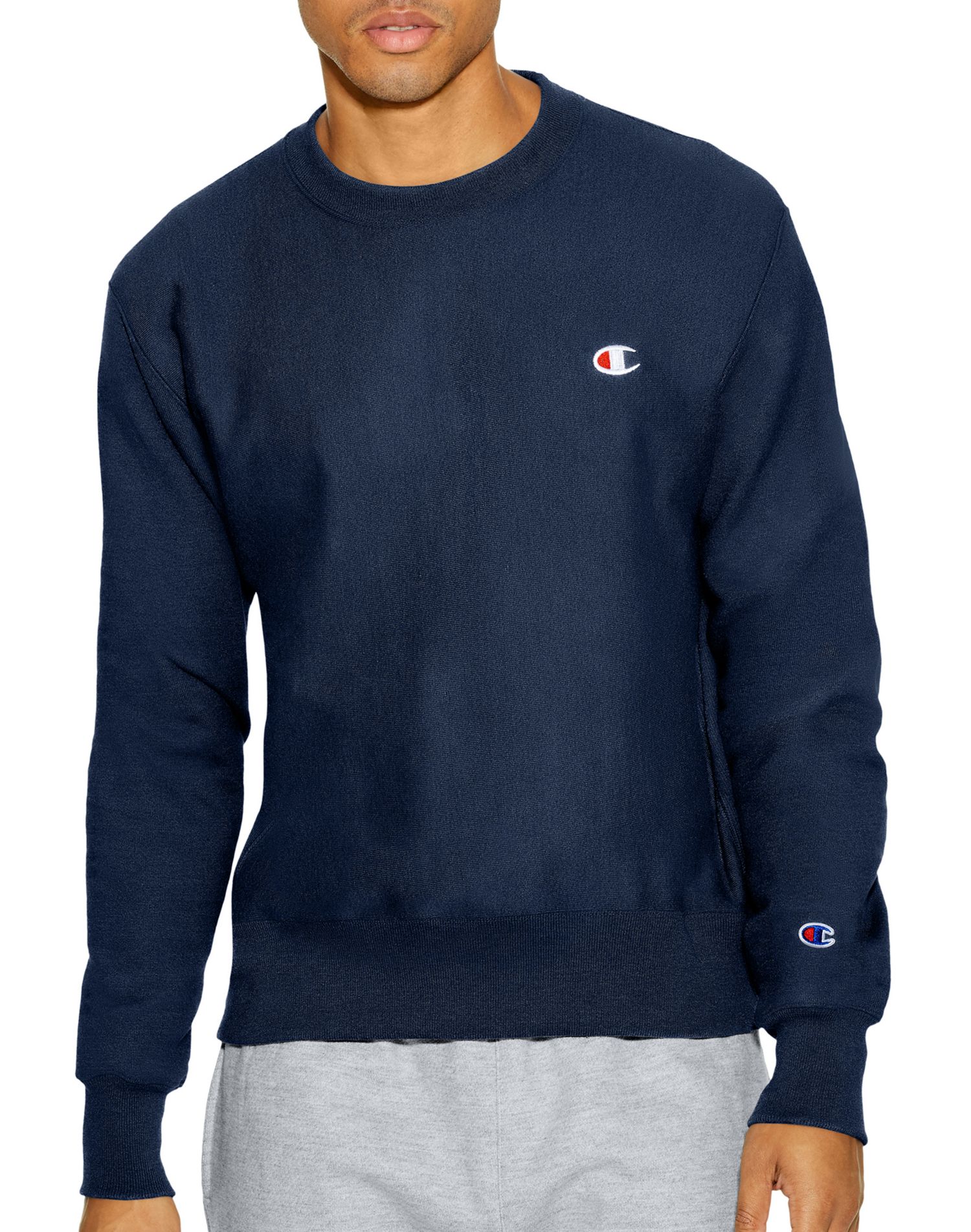 dark blue champion jumper
