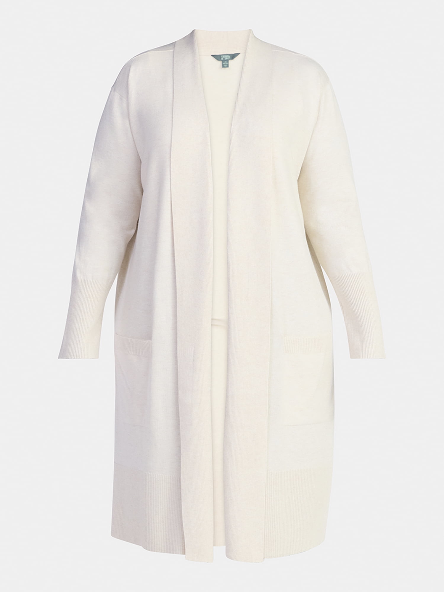 Terra & Sky Women's Plus Duster Cardigan, Sizes 0X-5X