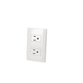 thumbnail image 1 of Placa Contacto Doble SURTEK Blanco 1/3 Para Pared 120~250 V 15A P427B, 1 of 2