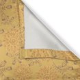 thumbnail image 6 of Ambesonne Garden Art Valance & Curtain, Outline Drawing Branches, 55"x30", Mustard Orange, 6 of 7