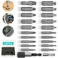thumbnail image 1 of 22pcs Damaged Screw Extractor Set Broken Bolt Extractor Screw Remover Set with Magnetic Extension Bit Holder Socket Adapter, 1 of 9