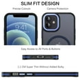 thumbnail image 5 of VENINGO Magnetic Phone Case for iPhone 12 & iPhone 12 Pro Compatible with Mag-safe, Translucent Matte Shockproof Scratch Resistant Phone Case - Royal Blue, 5 of 9