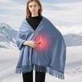 thumbnail image 3 of SPOORYYO USB Heated Blanket Wearable Portable Throw Wrap with Zipper Machine Washable for Home Office Travel, 3 of 5