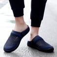 thumbnail image 3 of Modisza Slides for Men Closed Toe Quick Drying Garden Shoes Breathable Mesh Clog Beach Sports Flat Sandals with Arch Support Size 10.5 Purple, 3 of 7