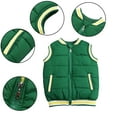 thumbnail image 4 of Esaierr 3-12T Boys Girls Fall Winter Sleeveless Jacket Cotton Padded Vest Outerwear Warm Zip up with Pockets Waistcoat for Kids Baby, 4 of 9