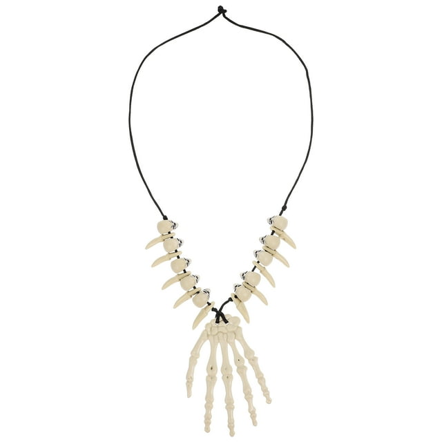 Shisuyan Collier Os Bijoux de Fête d'Halloween Résine Ivoire 1Ensemble 19.65x4.72x3.34 Po