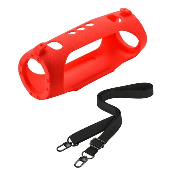 Shockproof Silicone Case with Shoulder Straps Carry Case for Charge 6 Speaker