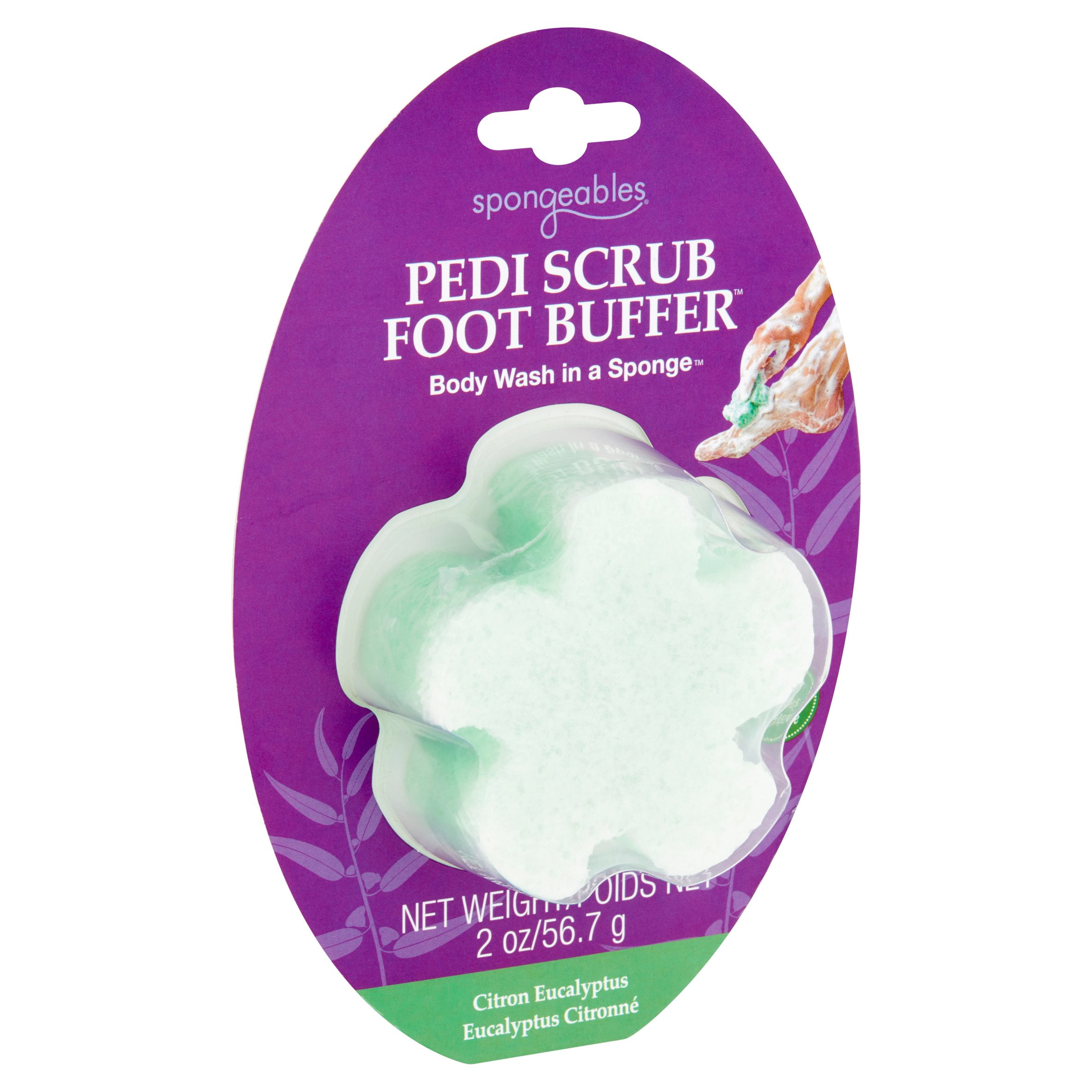 Pedi-Scrub In A Sponge Foot Buffer 20+ - Spongeables