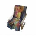 thumbnail image 4 of Abstract Oil Painting Soft Flannel Fleece Throw Blanket, Impressionism Image of Seascape Paintings with Sun Rays Background, Cozy Plush for Indoor and Outdoor Use, 50" x 60", Multicolor, by Ambesonne, 4 of 6