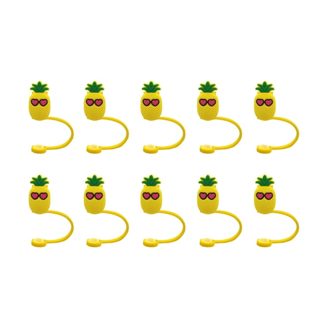 10pcs Waterproof and Dustproof Straw Plugs with 8mm Diameter for Cups
