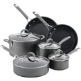 thumbnail image 1 of Juego de Utensilios de Cocina Anodizados Duros Circulon Gris de 10 Piezas, 1 of 8