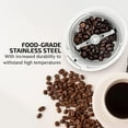thumbnail image 4 of OVENTE Electric Coffee Grinder, Coffee Mill and Spice Grinder with 2.5oz Capacity, 150W Motor, One Touch Push-Button & Stainless Steel Blades for Uniform Grinding of Beans, Herb or Nuts, White CG225W, 4 of 8