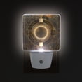 thumbnail image 3 of Abstract Bronze Geometric Night Light 2 Pack LED Nightlight Plug into Wall Dusk to Dawn Sensor Soft White, 3 of 7