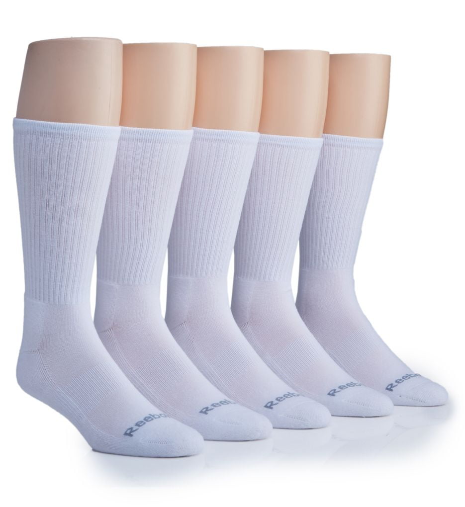 reebok 5 pack men's crew socks