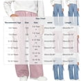 thumbnail image 4 of HAOTAGS Girls Cargo Pants (5-16) Elastic Waist Bow Decor Loose Wide Leg Casual Trousers Sky Blue Size 15, 4 of 7