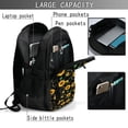 thumbnail image 4 of Balery Flower (2) Mochila con carga USB para hombre y mujer - Mochila impermeable y antirrobo para laptop con puerto USB para viajes, trabajo, 4 of 7