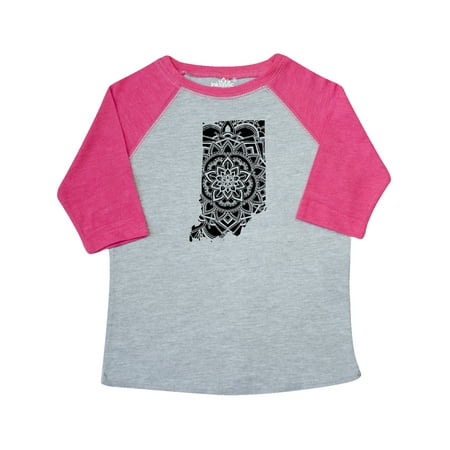 

Inktastic Indiana Silhouette Mandala Gift Toddler Boy or Toddler Girl T-Shirt