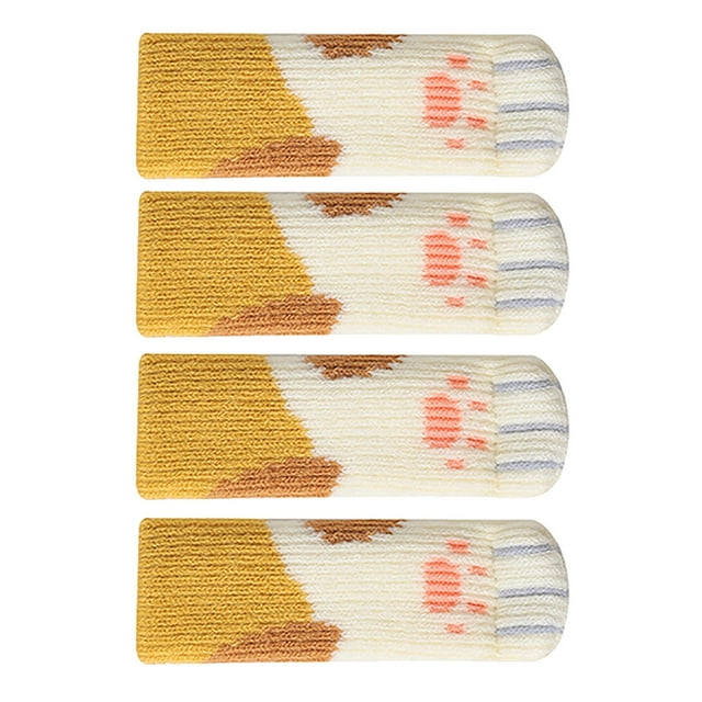 Cubiertas de Pomo de Puerta Baoblaze 4 Uds Protector de Manija de Puerta Amarillo