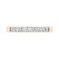 thumbnail image 3 of 1/2 Carat Princess Cut Diamond Wedding Band Ring in 14K Rose Gold (Ring Size 8.75) (I1-I2 Clarity), 3 of 5