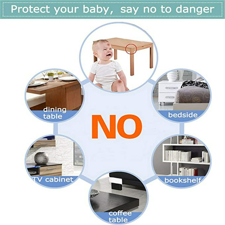 Vobulafy Safety Corner Protectors Guards, 20pcs Baby Proofing Safety Corner Clear Furniture Table Corner Protection, Kids Soft Table Corner Protectors for